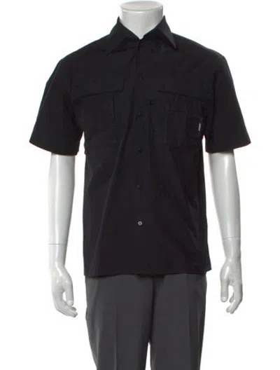 Pre-owned Msgm Short Sleeve Shirt In Black