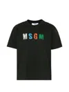 Msgm Short-sleeve T-shirt In Black