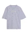 Msgm Short Sleeve T-shirt In Purple