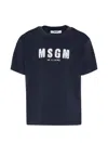 Msgm Short-sleeve T-shirt In Orange
