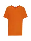 Msgm Short-sleeve T-shirt In Orange