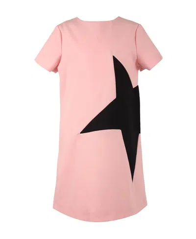 Msgm Short-sleeved Dress In Pink