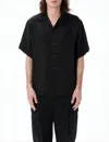 Msgm Short-sleeved Relaxed Fit Shirt With Chic Pocket Detail In Black