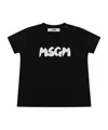 Msgm T-shirt With Logo In Black