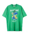 Msgm Short-sleeved T-shirt In Green