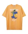 Msgm Short-sleeved T-shirt In Orange