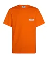 Msgm Short-sleeved T-shirt In Orange