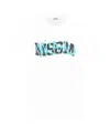 Shop Msgm Jersey T-shirt In White
