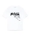 Msgm Short-sleeved T-shirt In White