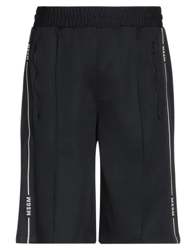 Msgm Shorts & Bermuda Shorts In Dark Blue