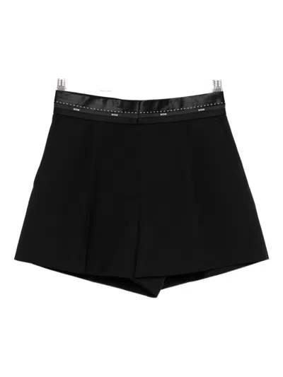 Msgm Shorts In Black