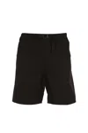 Msgm Buckle-strap Fastened Thigh-length Shorts In Black