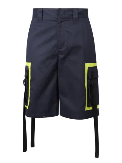 Msgm Shorts In Blue