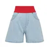 Msgm Shorts In Blue