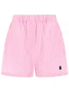 Msgm Shorts Con Logo In Pink