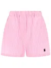 Msgm Shorts Con Logo In Pink