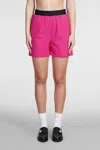 Msgm Shorts In Fuxia Wool In Fuxia