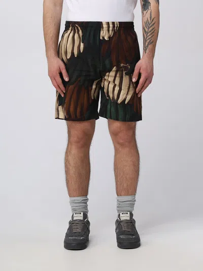 Msgm Bananas Print Shorts In Multicolor