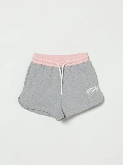 Msgm Shorts Kids  Kids In Gray