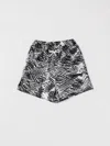 Msgm Logo-embroidered Shorts In Multi
