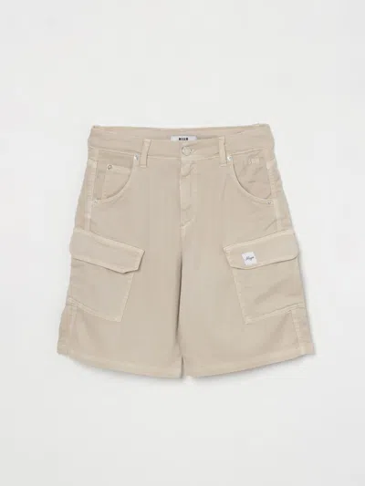 Msgm Pants  Kids Kids Color Beige In ベージュ