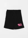 Msgm Logo-print Shorts In Black