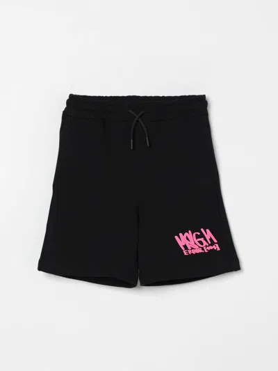 MSGM SHORTS MSGM KIDS KIDS COLOR BLACK,G58157002