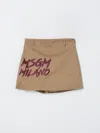 Msgm Shorts  Kids Kids Color Camel In Brown