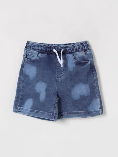MSGM SHORTS MSGM KIDS KIDS COLOR DENIM,G67117028