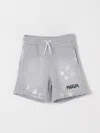 Msgm Distressed Shorts In Grey