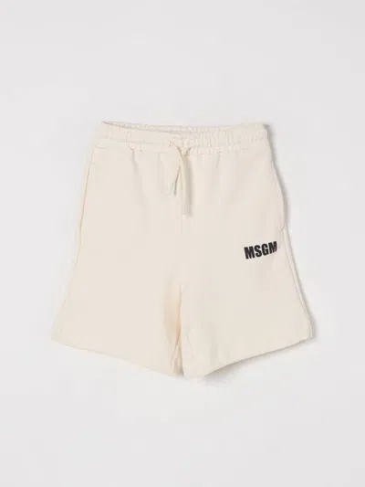 Msgm Shorts  Kids Kids Color White 1