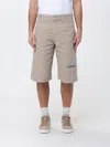 Msgm Shorts Men  In Gray