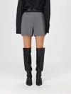 Msgm Pleated Shorts In Gray