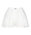 Msgm Shorts White In White