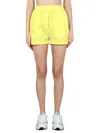Msgm Shorts With Elastic In Yellow