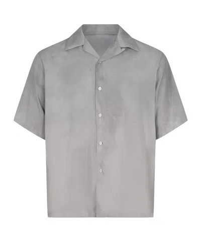 Msgm Short-sleeve Shirt In Gray