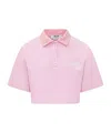 Msgm Collared Polo Top In Multi