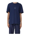 Msgm Man T-shirt Midnight Blue Size S Cotton In Blue
