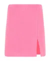 Msgm Wool Blend Mini Skirt In Pink