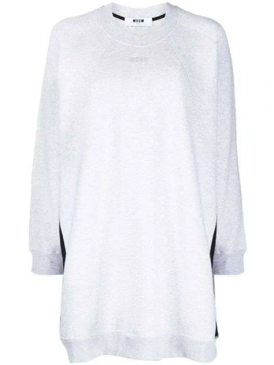 MSGM SIDE-STRIPE OVERSIZED SWEATSHIRT