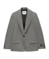 Msgm Single-breasted Blazer In Gray