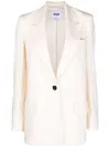 Msgm Blazer Aus Viskosemischung In Neutrals