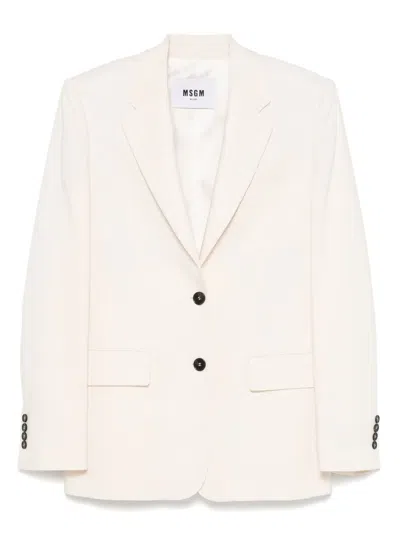MSGM SINGLE-BREASTED BLAZER