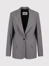 Msgm Tailored Buttoned Jacket With Peak Lapels