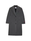 Msgm Single-breasted Coat In Gray