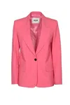 MSGM SINGLE BUTTON BLAZER