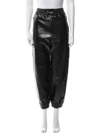 Pre-owned Msgm Skinny Leg Pants In Black