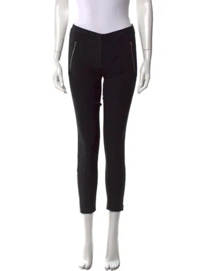 Pre-owned Msgm Skinny Leg Pants In Black