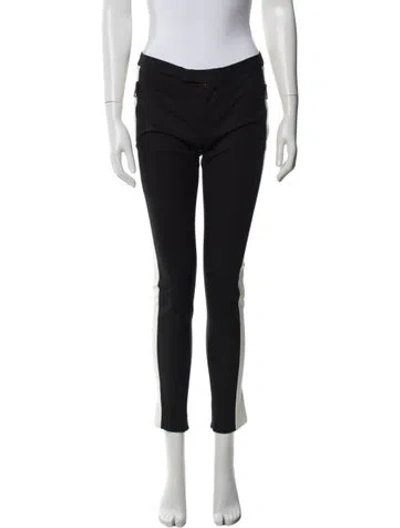 Pre-owned Msgm Skinny Leg Pants In Black