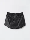 Msgm Skirt  Kids Kids Color Black In Animal Print